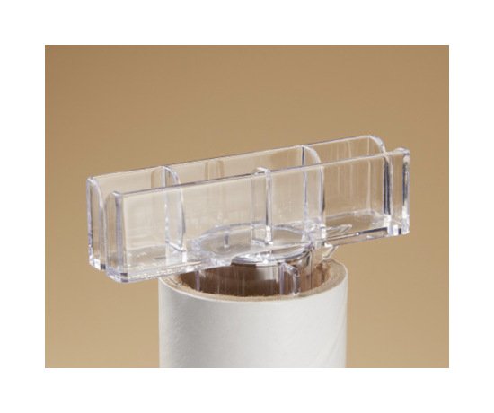 Clear Styrene Dual Top Sign Holder for Display Poles - Image 2