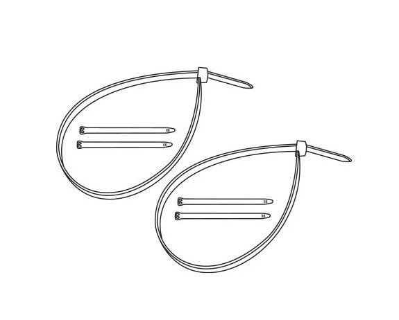Pole Sign Cable Tie Kit, Natural - Sign Mounting Solution - Image 2