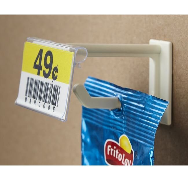 4" Tapered Display Hook With T-Scan Bar - Image 1