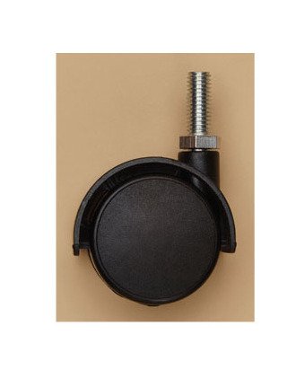 Threaded Swiveling Style Twin Wheel Caster - Locking and Non-Locking Options - Image 1