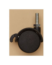 Threaded Swiveling & Locking Twin Wheel Caster Set
