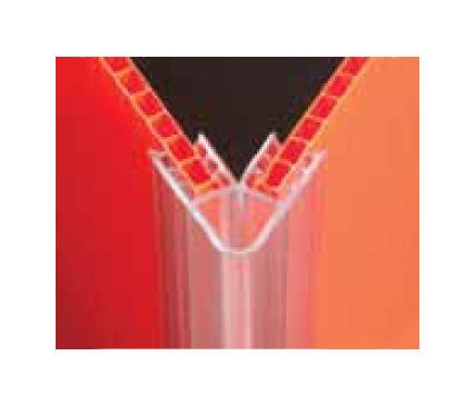 60 Degree Clear PVC Gripper Panel Former - 1/8" to 3/16" Grip - Image 1
