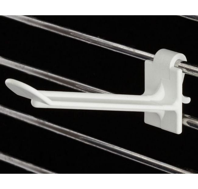 2" Stem Length Butterfly Corrugated/Wire Combo Display Hook - Glass Filled Nylon - Image 3