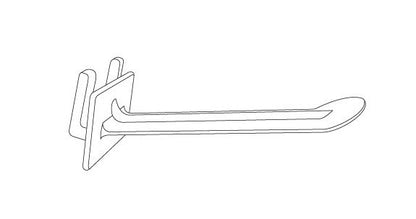 8" Corrugated Universal Butterfly Display Hook - Image 2