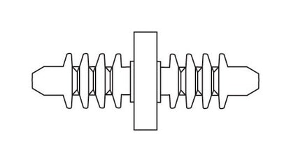 0.677" Black Double End X-Mas Tree Fastener - Image 2