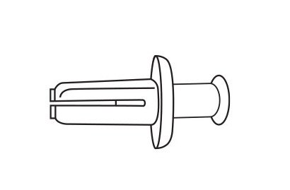 Perf Shelf Universal Fastener - Low Profile (Black) - Image 2