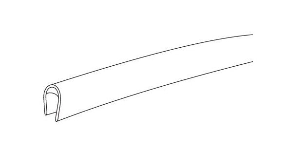 Black Corrugated Edge Molding - 500' Roll - Image 2