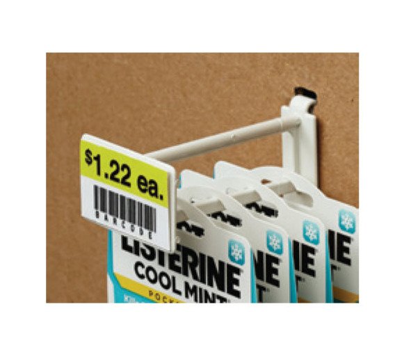 2" Corrugated/Wire Display Hook with Scan Plate - Image 1