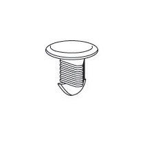Triangular Fin Perf Shelf Channel Fastener - 0.500" Shank, Black - Image 2