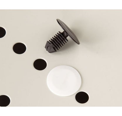 Triangular Fin Perf Shelf Channel Fastener - 0.500" Shank, Black - Image 1