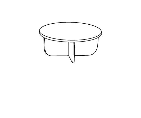 Modular Display Pole Shelf Support Cap - White Polypropylene (Pack of 50) - Image 2