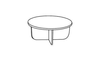 Modular Display Pole Shelf Support Cap - White Polypropylene (Pack of 50) - Image 2