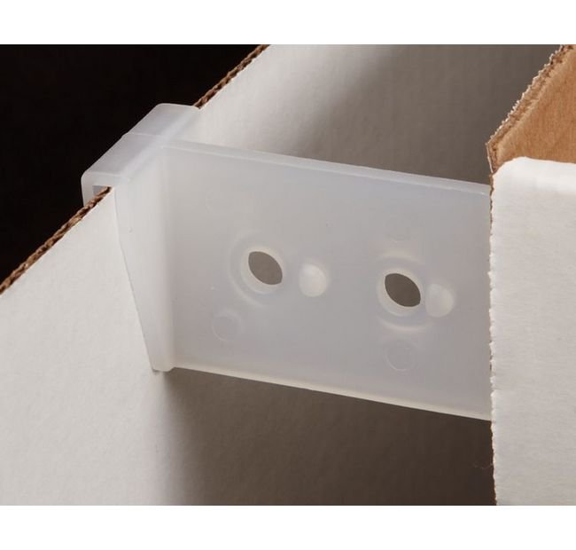 Vertical Clip-On Corrugated Shelf Supports - Standard Strength - Image 1