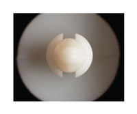 Nylon X-Mas Tree Clip Fastener - 0.250" Hole, Natural, Round Head