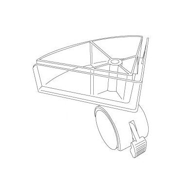 Swivel Locking Display Caster with Corner Bracket - Image 2
