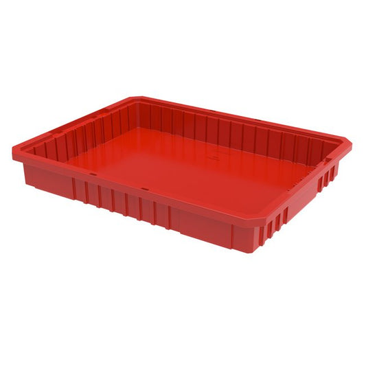 Akro-Grid Red Divider Container - 0.47 ft³ Capacity - Image 1