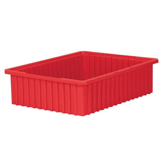 Akro-Grid Red Divider Container - 0.96 ft³ Capacity - Image 1