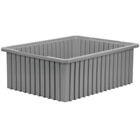 Akro-Grid 1.3 Cubic Feet Gray Container with Intersecting Dividers