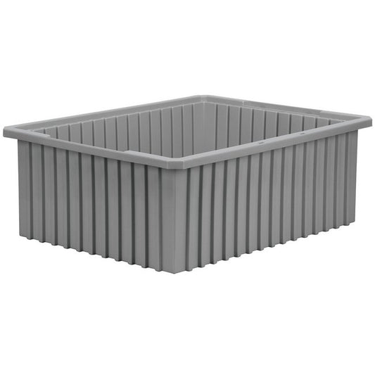 Akro-Grid 1.3 Cubic Feet Gray Container with Intersecting Dividers - Image 1