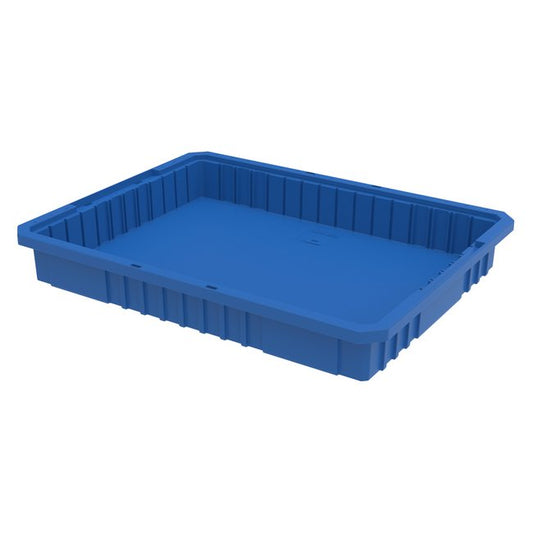 Akro-Grid Blue Container with Intersecting Dividers - Image 1