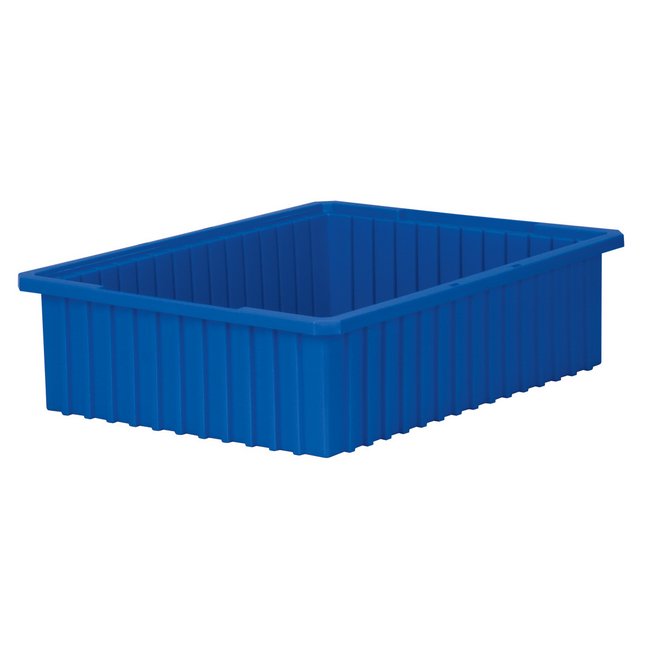 Akro-Grid 0.96 Cubic Feet Blue Divider Container - Chemical Resistant - Image 1