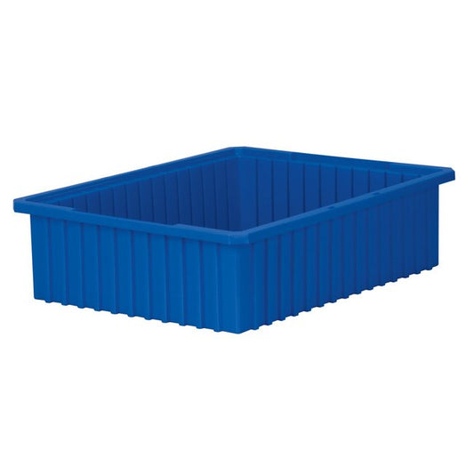 Akro-Grid 0.96 Cubic Feet Blue Divider Container - Chemical Resistant - Image 1
