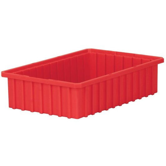 Akro-Grid Red Divider Container - 0.29 ft³ Capacity - Image 1