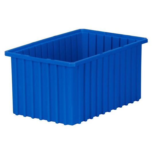 Akro-Grid Blue Divider Container - 0.59 ft³ Capacity - Image 1
