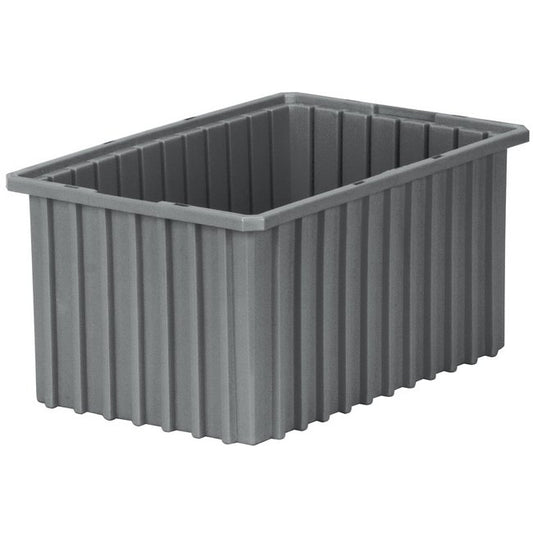 Akro-Grid 0.59 Cubic Feet Gray Container with Dividers - Image 1