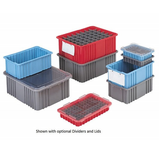 DividerPak II Gray Divider Box Container - 9.1"L x 6.5"W x 2.5"H - Image 1