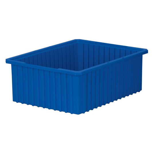 Akro-Grid 1.3 ft³ Blue Divider Container - High-Density Polyethylene - Image 1