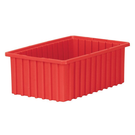 Akro-Grid Red Divider Container - 0.44 ft³ Capacity - Image 1