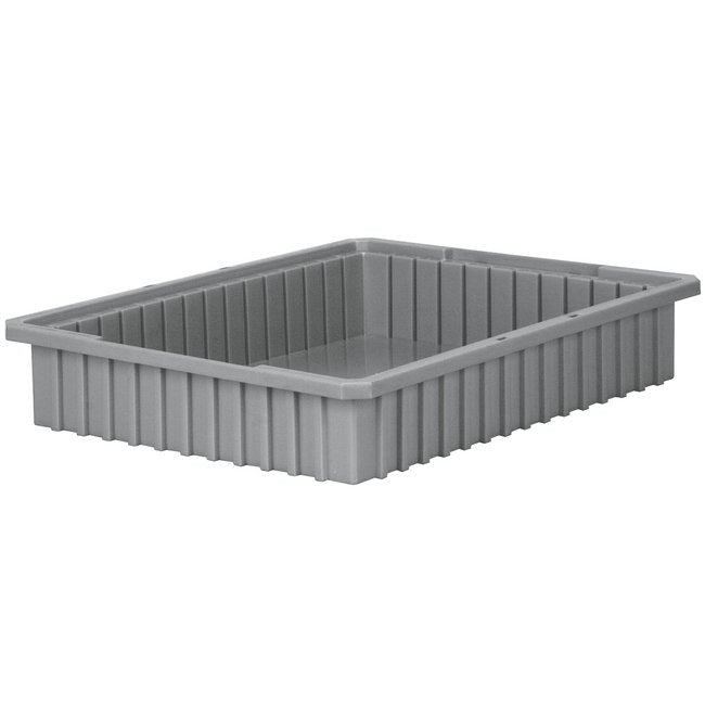 Akro-Grid 0.61 ft³ Capacity Gray Divider Container - Image 1