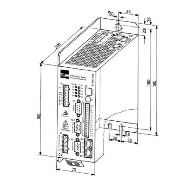 DME Series Digital Servo Controller - 17A Peak Output, Slave Mode, USB/EtherCAT Interface - Image 2