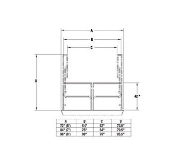 Advance Lifts Rail Transfer Bridge - 8ft Width, 16ft Clear Span Length, 30000lb Capacity - Image 5