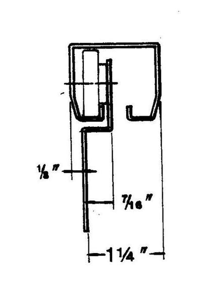 Galvanized Steel Light Duty Passing Hanger - 7/16" Offset - Image 3