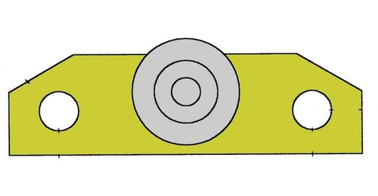 Heavy-Duty Sliding Door Track Hanger - Image 1