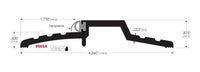4.9 Inch (in) Width and 0.9 Inch (in) Height Alum Rabbeted Threshold Neoprene Door Seal