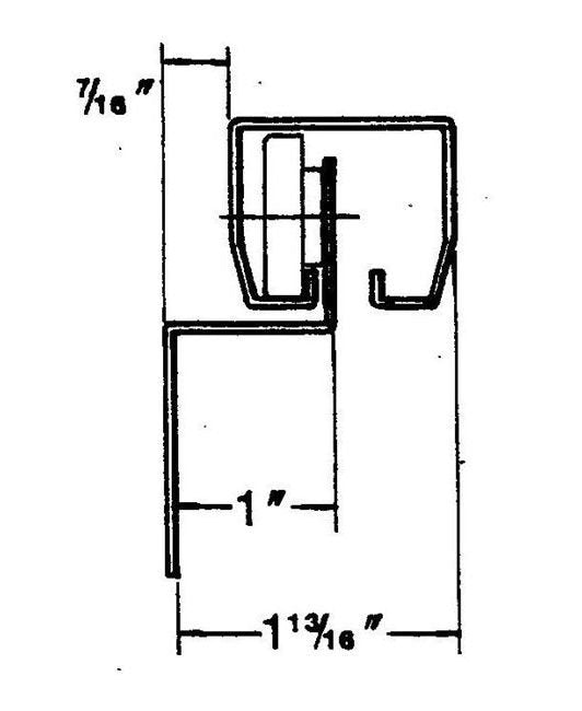 Galvanized Steel 1" Offset Light Duty Passing Hanger Pair - Image 3