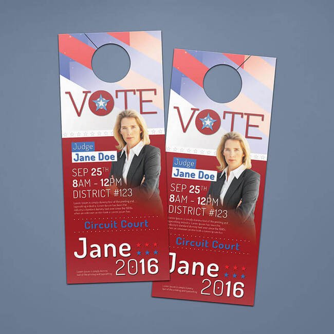 Megastore Large Door Hanger - Double-Sided Full Color 4.25x11 in - Image 1