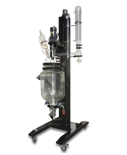 10 Liter (L) Capacity Double Jacketed Reactor with Electric Lifting Motor - Image 2