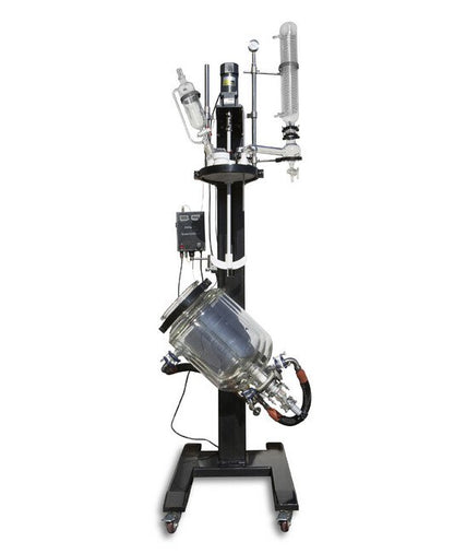10 Liter (L) Capacity Double Jacketed Reactor with Electric Lifting Motor - Image 3