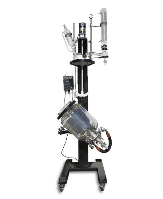 20 Liter (L) Capacity Double Jacketed Reactor with Electric Lifting Motor - Image 3