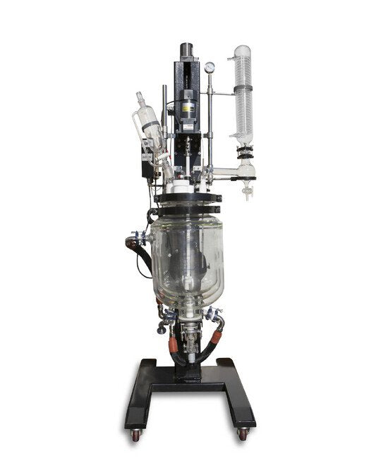 20 Liter (L) Capacity Double Jacketed Reactor with Electric Lifting Motor - Image 1