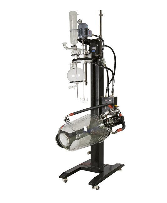20 Liter (L) Capacity Double Jacketed Reactor with Explosion Proof Electric Lifting Motor - Image 4