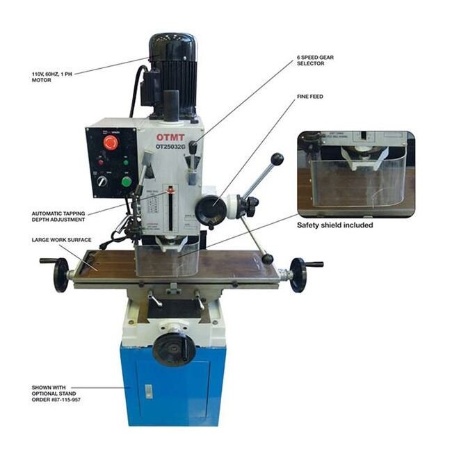 OTMT Gear Drive Mill/Drill Machine - Image 2