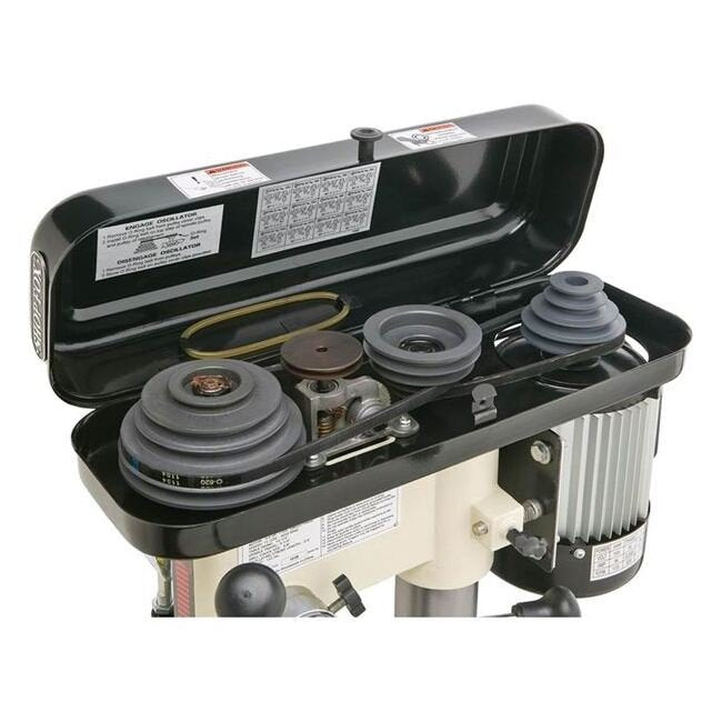 Shop Fox W1668 12-Speed Bench-Top Drill Press with Oscillating Spindle Sander - Image 4