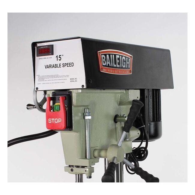 Baileigh DP-15VSF Woodworking Drill Press - Variable Speed 1 HP - Image 4