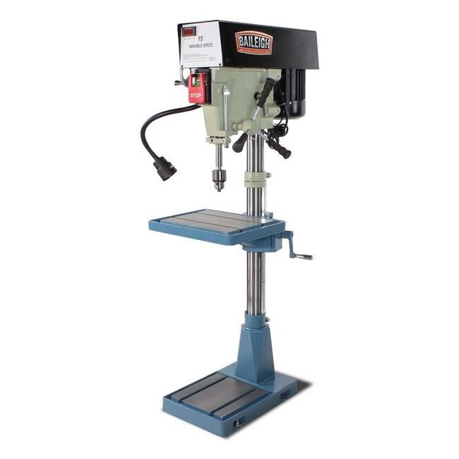 Baileigh DP-15VSF Woodworking Drill Press - Variable Speed 1 HP - Image 1