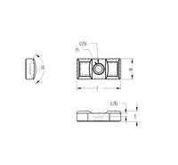 Solid Carbide Guide Pad Cutting Tool Insert - 0.564/0.574 in Width